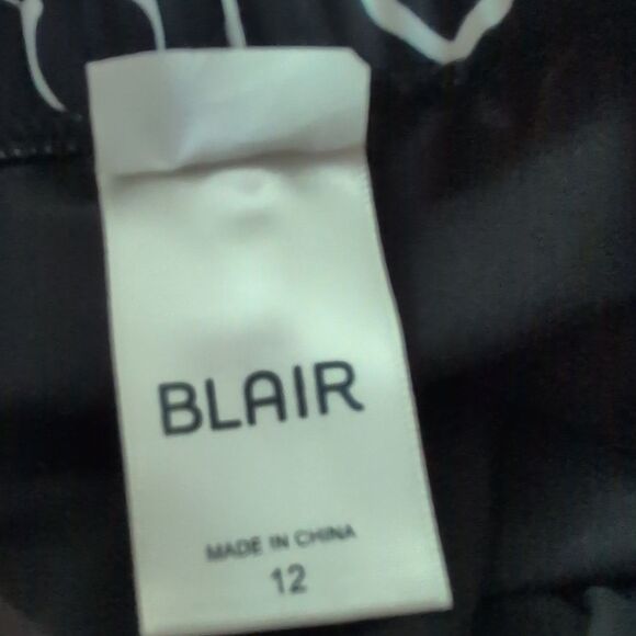 Blair Women's Colorful Black White Geometric Print Swim Shorts Elastic Sz 12 - Picture 2 of 5